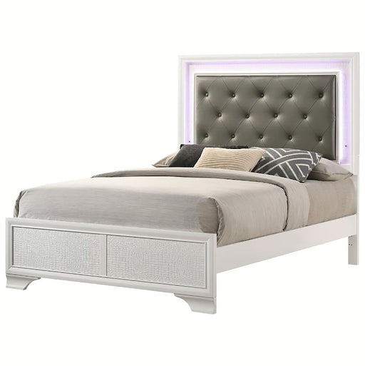 Crown Mark Furniture Lyssa Full Upholstered Bed in White B4310-F image