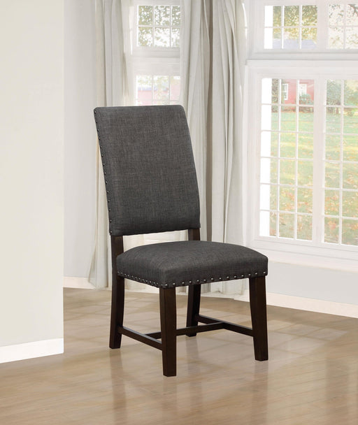 Twain Upholstered Side Chairs Warm Grey (Set of 2) image