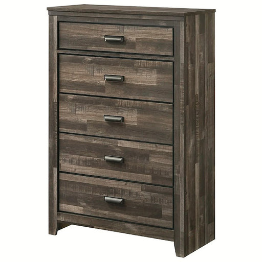 Crown Mark Furniture Carter 5 Drawer Chest in Brown image