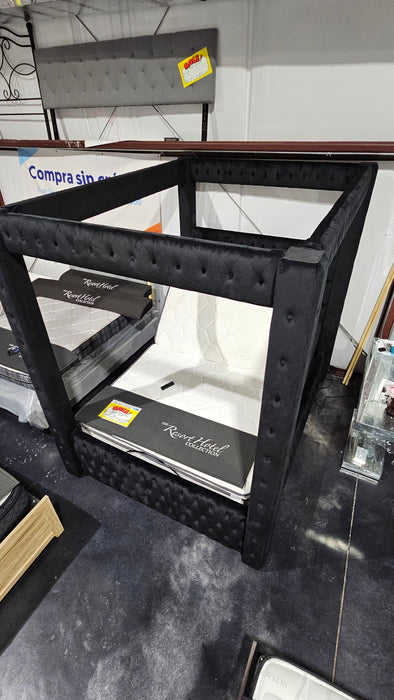 Canopy Bed Discounted Black - Jax Mattress (Jacksonville, FL)