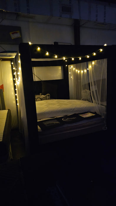 Canopy Bed Discounted Black - Jax Mattress (Jacksonville, FL)