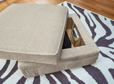 Calnita Ottoman With Storage - Jax Mattress (Jacksonville, FL)