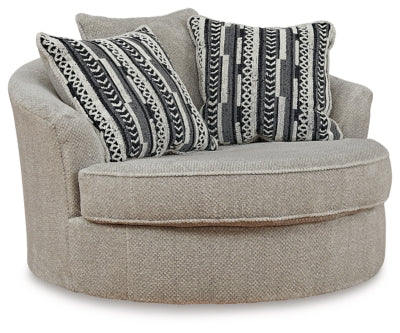 Calnita Oversized Swivel Accent Chair - Jax Mattress (Jacksonville, FL)