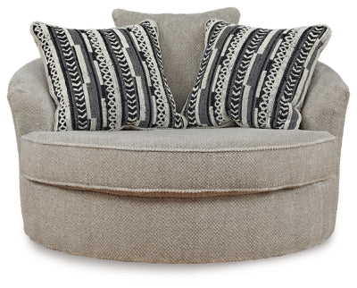 Calnita Oversized Swivel Accent Chair - Jax Mattress (Jacksonville, FL)