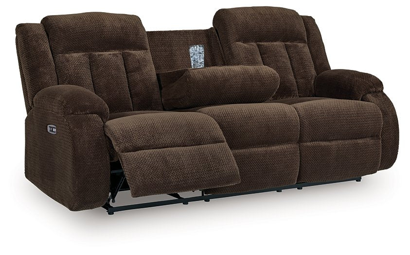 Observation Power Reclining Sofa with Drop Down Table - Jax Mattress (Jacksonville, FL)