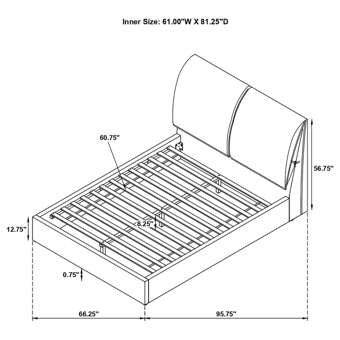 Gwendoline Panel Platform Bed