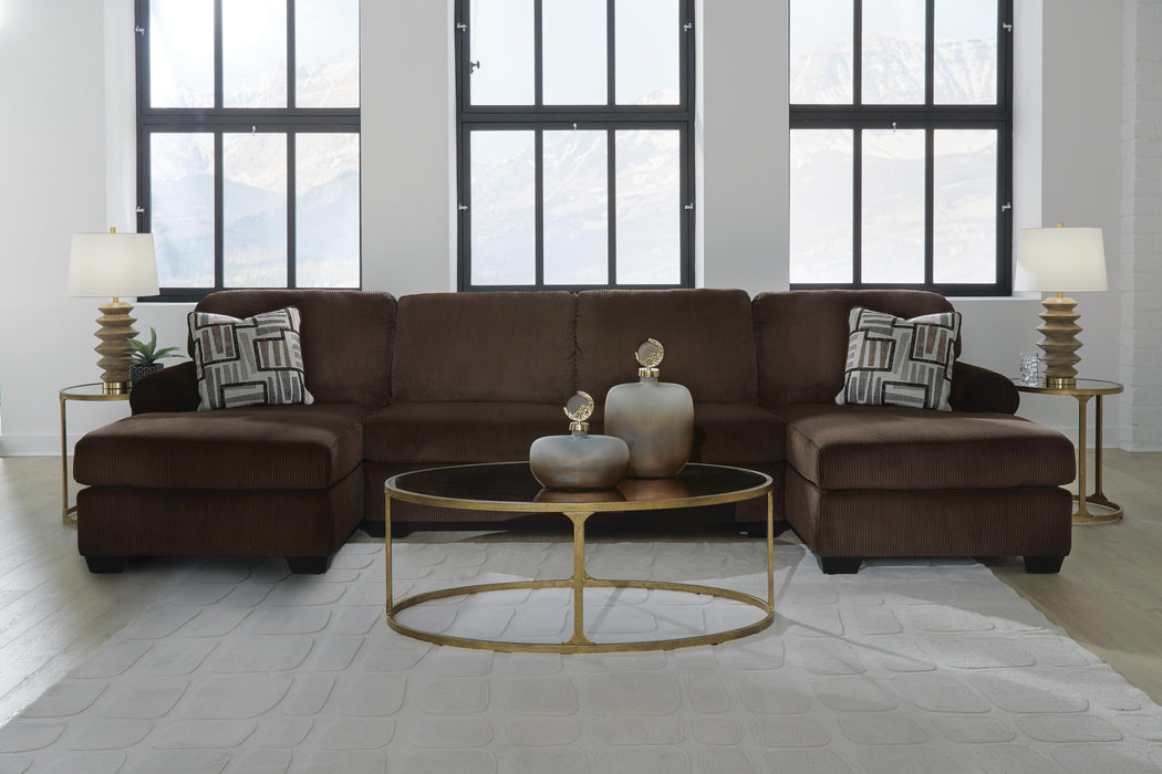 Kimlee Sectional with Double Chaise - Jax Mattress (Jacksonville, FL)