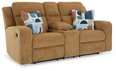 Kanlow Reclining Loveseat with Console - Jax Mattress (Jacksonville, FL)