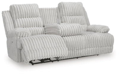 Rhines Falls Power Reclining Sofa with Drop Down Table - Jax Mattress (Jacksonville, FL)