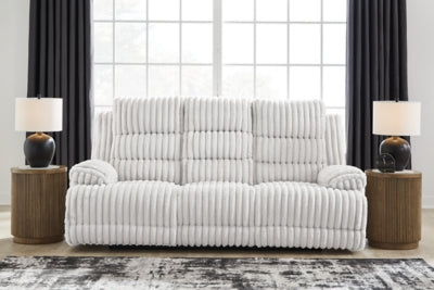 Rhines Falls Power Reclining Sofa with Drop Down Table - Jax Mattress (Jacksonville, FL)