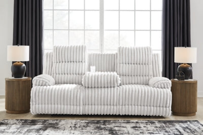 Rhines Falls Power Reclining Sofa with Drop Down Table - Jax Mattress (Jacksonville, FL)