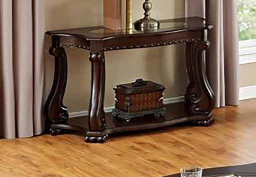 Crown Mark Furniture Madison Wood Sofa Table in Brown image