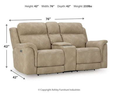 Next-Gen DuraPella Power Reclining Loveseat with Console - Jax Mattress (Jacksonville, FL)