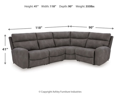 Next-Gen DuraPella Power Reclining Sectional - Jax Mattress (Jacksonville, FL)