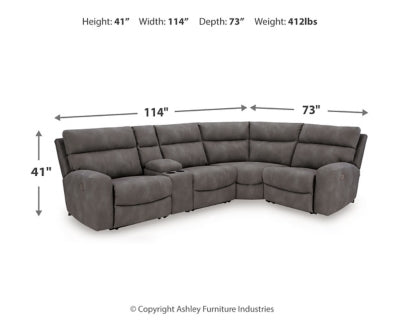 Next-Gen DuraPella Power Reclining Sectional - Jax Mattress (Jacksonville, FL)