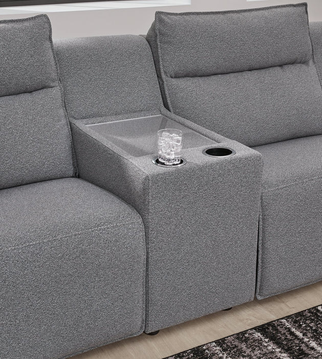 Modmax Reclining Sectional with Console - Jax Mattress (Jacksonville, FL)