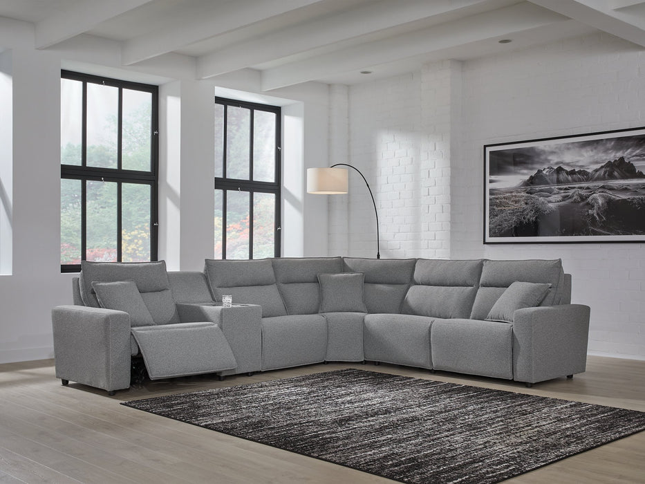 Modmax Reclining Sectional with Console - Jax Mattress (Jacksonville, FL)