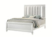 Crown Mark Furniture Cressida Queen Upholstered Panel Bed in White B7300-Q image