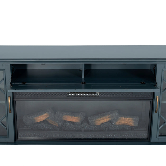 Fidel 74'' TV Console w/ Electric Fireplace