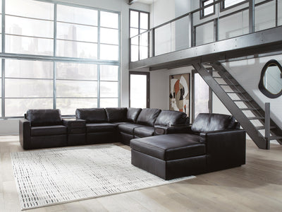 Modmax II Sectional with Chaise and Audio Consoles - Jax Mattress (Jacksonville, FL)