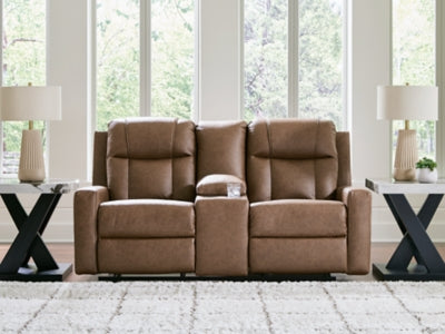 Mackmenville Reclining Loveseat with Console - Jax Mattress (Jacksonville, FL)