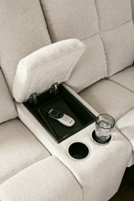 Orlen Reclining Loveseat with Console - Jax Mattress (Jacksonville, FL)