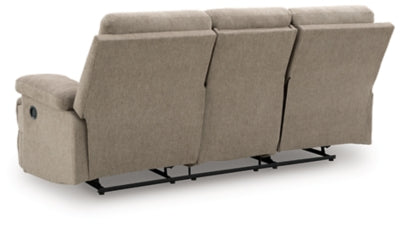 Side-Swipe Reclining Sofa with Drop Down Table - Jax Mattress (Jacksonville, FL)