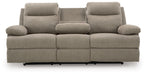 Side-Swipe Reclining Sofa with Drop Down Table - Jax Mattress (Jacksonville, FL)
