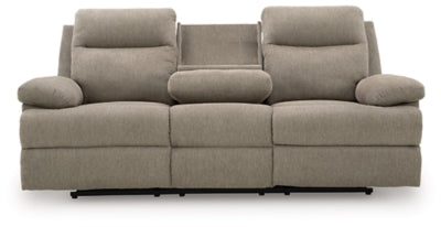 Side-Swipe Reclining Sofa with Drop Down Table - Jax Mattress (Jacksonville, FL)