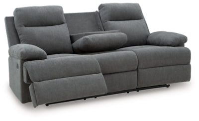 Side-Swipe Reclining Sofa with Drop Down Table - Jax Mattress (Jacksonville, FL)
