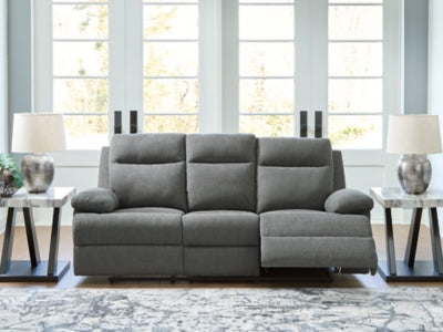 Side-Swipe Reclining Sofa with Drop Down Table - Jax Mattress (Jacksonville, FL)