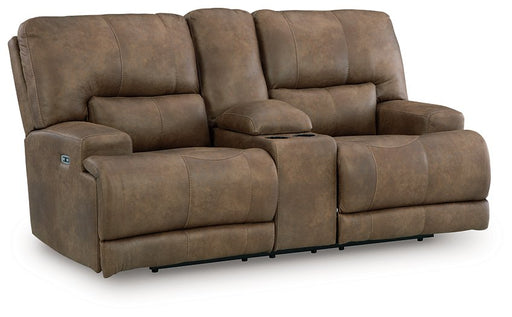 Beckley Place Power Reclining Loveseat with Console - Jax Mattress (Jacksonville, FL)