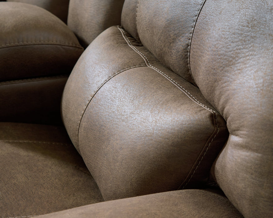 Beckley Place Power Reclining Loveseat with Console - Jax Mattress (Jacksonville, FL)