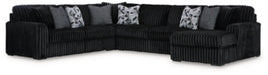 Midnight-Madness Sectional with Chaise - Jax Mattress (Jacksonville, FL)