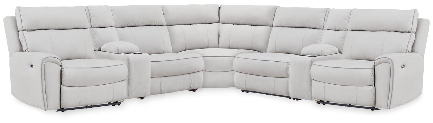 Social Pointe Reclining Sectional with Storage Consoles - Jax Mattress (Jacksonville, FL)