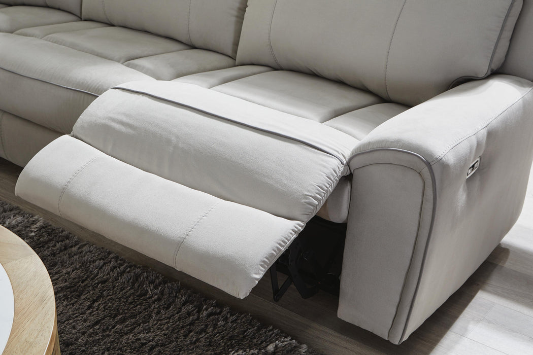 Social Pointe Reclining Sectional with Storage Console - Jax Mattress (Jacksonville, FL)