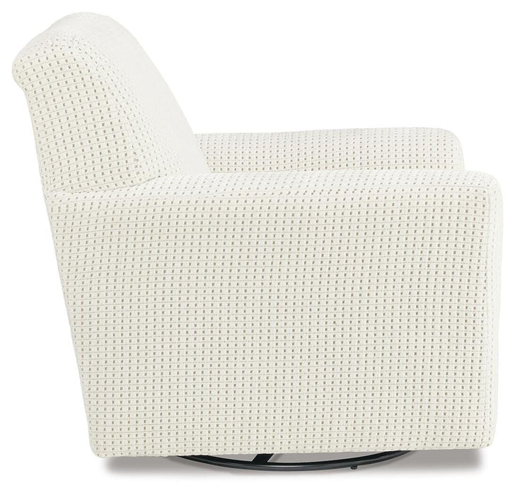 Herstow Swivel Glider Accent Chair - Jax Mattress (Jacksonville, FL)