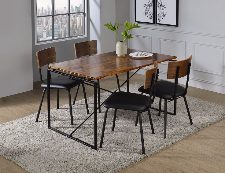 Jurgen Oak & Black Dining Table image