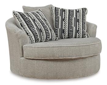 Calnita Oversized Swivel Accent Chair - Jax Mattress (Jacksonville, FL)