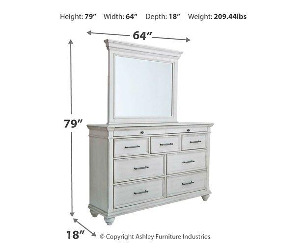 Kanwyn Dresser and Mirror - Jax Mattress (Jacksonville, FL)