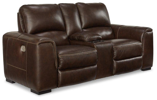 Alessandro Power Reclining Loveseat with Console - Jax Mattress (Jacksonville, FL)