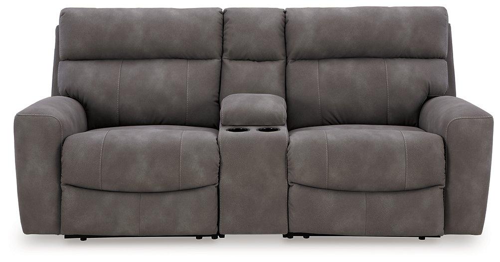 Next-Gen DuraPella Power Reclining Sectional Loveseat with Console - Jax Mattress (Jacksonville, FL)