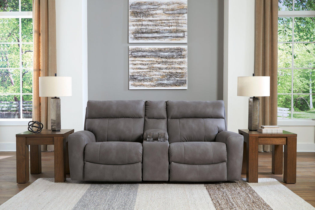 Next-Gen DuraPella Power Reclining Sectional Loveseat with Console - Jax Mattress (Jacksonville, FL)