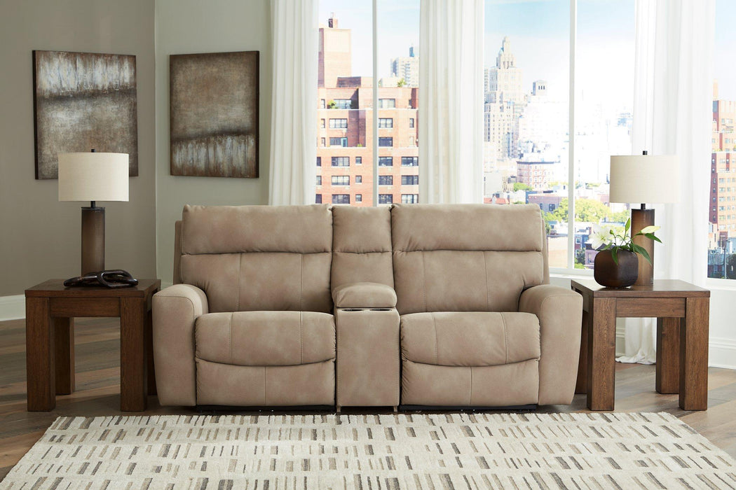 Next-Gen DuraPella Power Reclining Sectional Loveseat with Console - Jax Mattress (Jacksonville, FL)