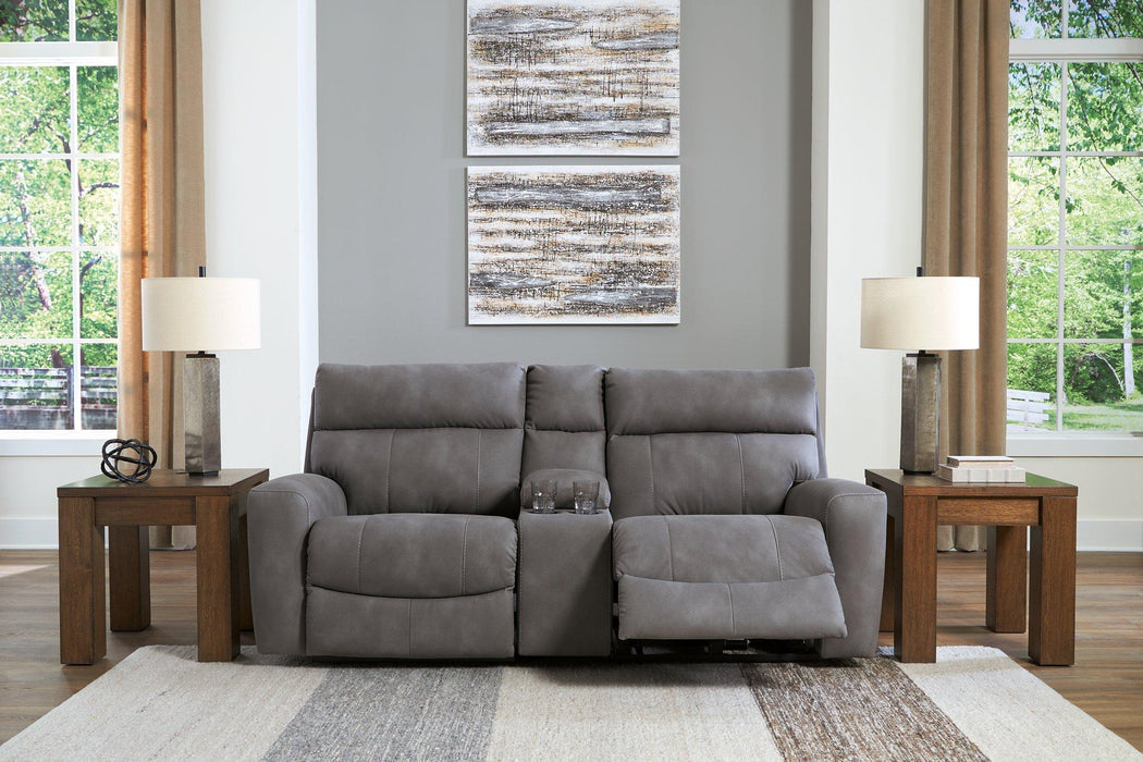 Next-Gen DuraPella Power Reclining Sectional Loveseat with Console - Jax Mattress (Jacksonville, FL)