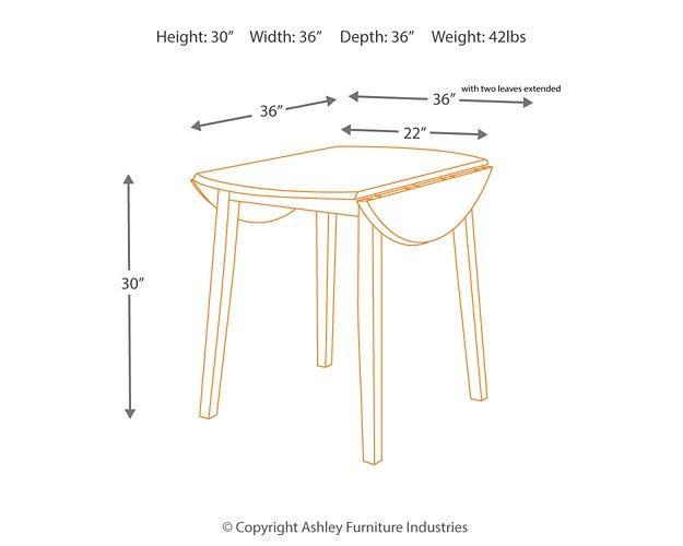 Hammis Dining Drop Leaf Table - Jax Mattress (Jacksonville, FL)