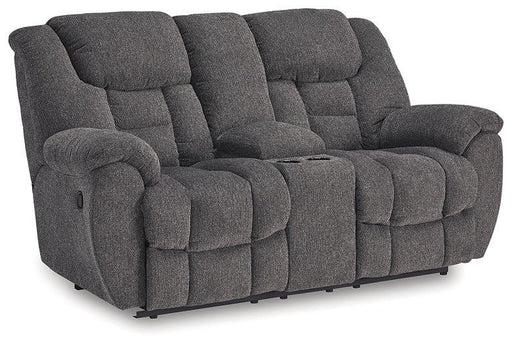 Foreside Reclining Loveseat with Console - Jax Mattress (Jacksonville, FL)
