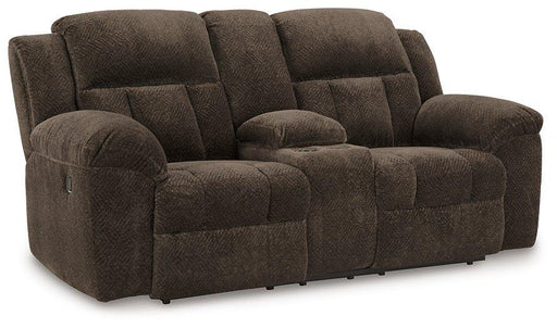 Frohn Reclining Loveseat with Console - Jax Mattress (Jacksonville, FL)