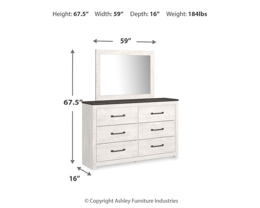 Gerridan Dresser and Mirror - Jax Mattress (Jacksonville, FL)