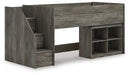 Frandern Loft Bed with Bookcase Storage - Jax Mattress (Jacksonville, FL)